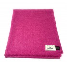 Pure Wool Tweed Throw Bright Pink Ref 1893/18